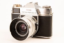 Kodak Retina Reflex S 35mm SLR Film Camera with 28mm f/4 Lens Vintage G2U