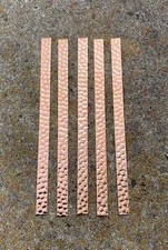 Hammered Copper Strips, 9"x.5" 5 Pack 
