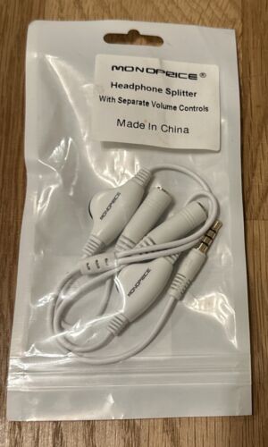 Monoprice 3.5mm Headphone Splitter with Separate Volume Controls