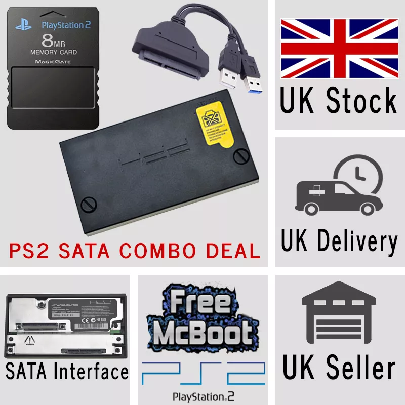 Sony PlayStation2 SATA Hard Adaptor Adapter 8MB Memory Card McBoot USB 7426819482074 | eBay