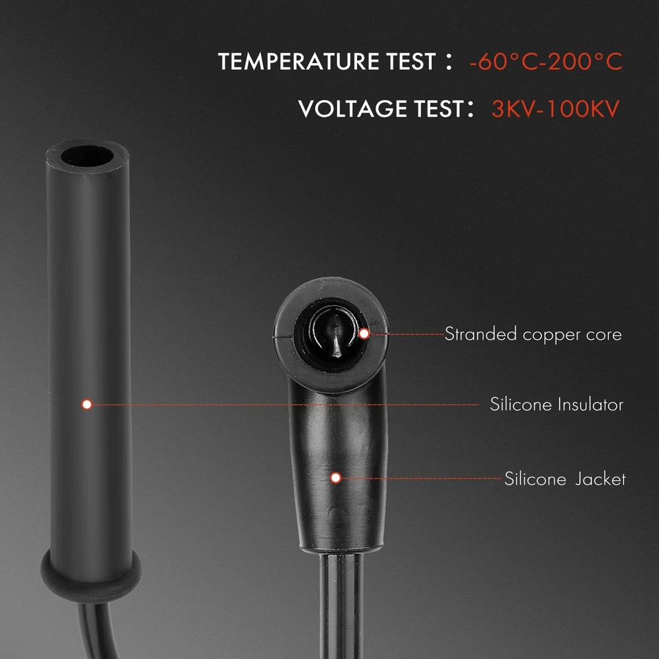 Juego de 4 cables de bujías para Saturn SC1 1993-2002 SL SL1 1991-2002 SW1 1993-1999 Foto 4 de 4