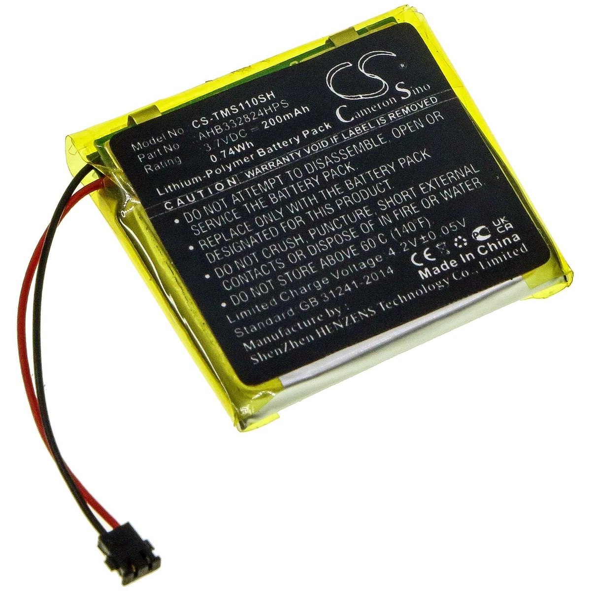 AHB332824HPS Battery for TomTom Spark Cardio Music GPS 200mAh