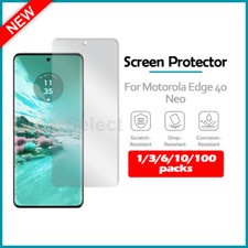 1-100 Lot LCD Clear HD Screen Protector for Android Phone Motorola Edge 40 Neo