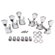 3L3R Guitar String Tuning Pegs Tuners Machine Heads Black/Silver