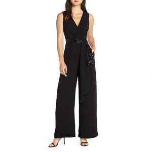 cascading tie jumpsuit eliza j