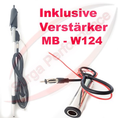 für Mercedes Benz W124 Antenne Manuell Stabantenne Edelstahl Autoantenne Neu