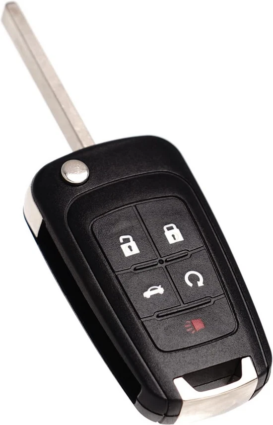 CORTE DE LLAVE + Llave remota abatible Chevrolet 2010-2017 5 botones PROGRAMACIÓN HÁGALO USTED MISMO Foto 4 de 4