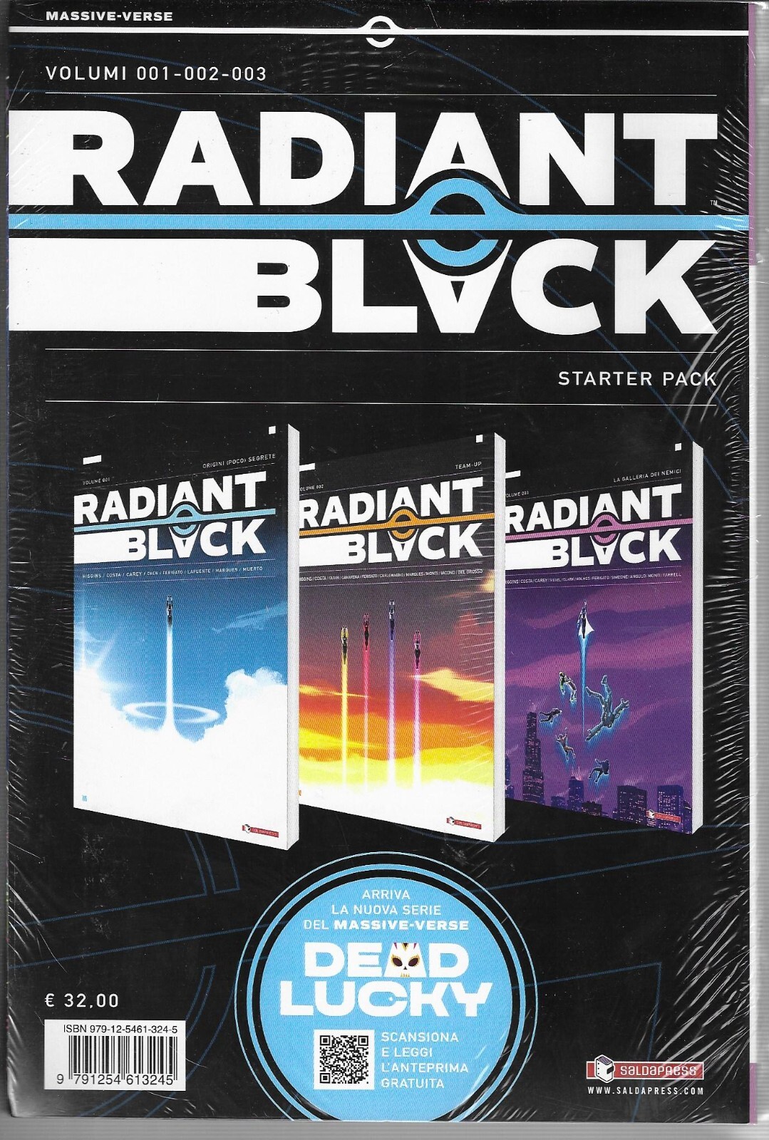 SALDAPRESS - RADIANT BLACK - Starter Set da 1 a 3 - Prima Edizione - ITA NUOVO