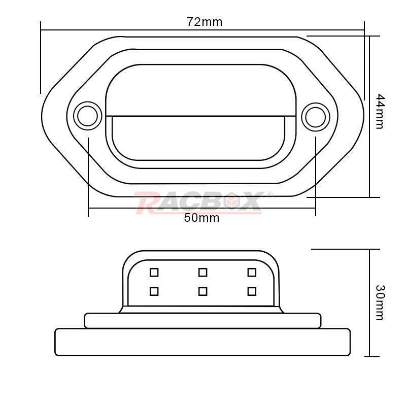 2Psc Blanco LED Matrícula Bombillas Coche Camión Exterior Señal Lámparas 12V 24V Foto 3 de 4