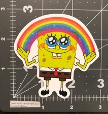 Spongebob Rainbow Humor Skateboard Laptop Guitar Decal Sticker B11B