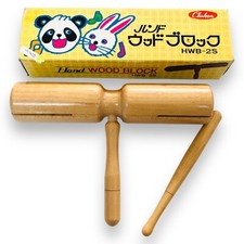 Japanese Wood Percussion Block Chukan Musical Instrument Rhythm Mallet Handheld