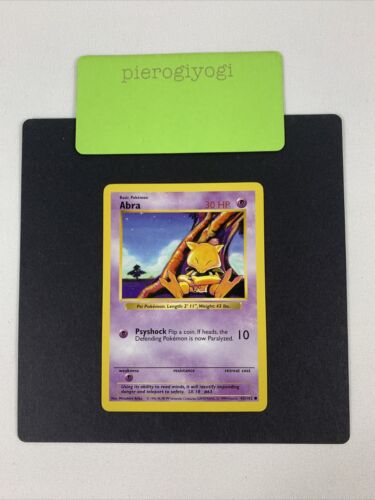 Abra 43/102 Shadowless Base Set Pokemon Card - Picture 1 of 3