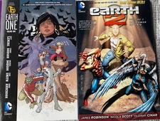 DC Comics Earth One Vol 1 Earth 2 Vol. 2: the Tower of Fate  Lot Of 2 Paperbacks