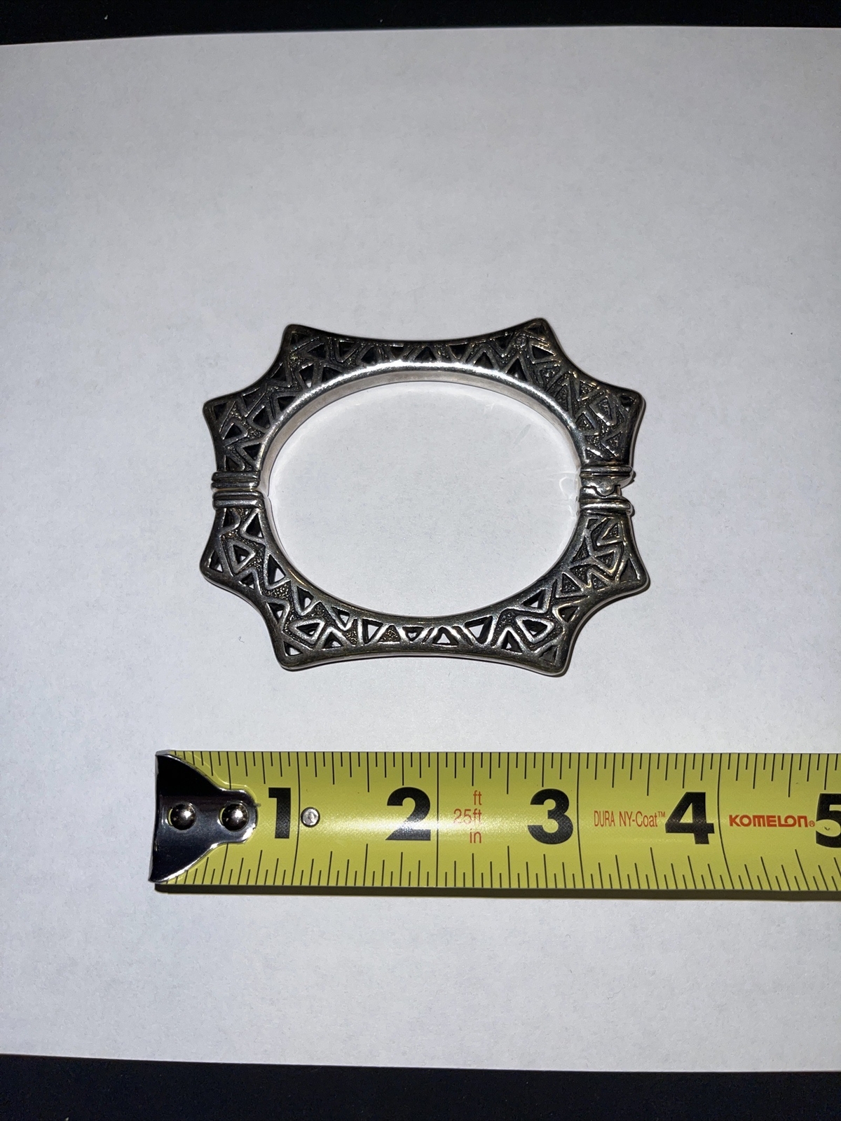 Sterling Silver Rectangle Cuff - image 1