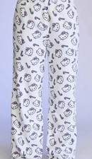 Hello Kitty  Friends x Forever 21 Holiday Fuzzy White Pajama Pants MEDIUM