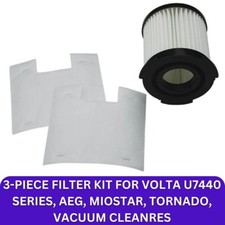 Genuine VOLTA U7440 Series Filter Kit. Also for AEG, Miostar, Tornado, F100