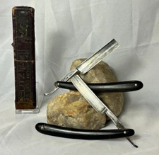 Vtg Landers Frary & Clark Blue Steel Razor Co. With Mismatched Box