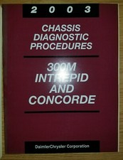 Manuel d'entretien Chrysler 300M Concord Intrepid 2003 procédures de diagnostic
