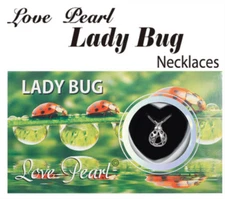 Lady Bug Pearl Necklace Wish Love Pearl Kit Gift Box