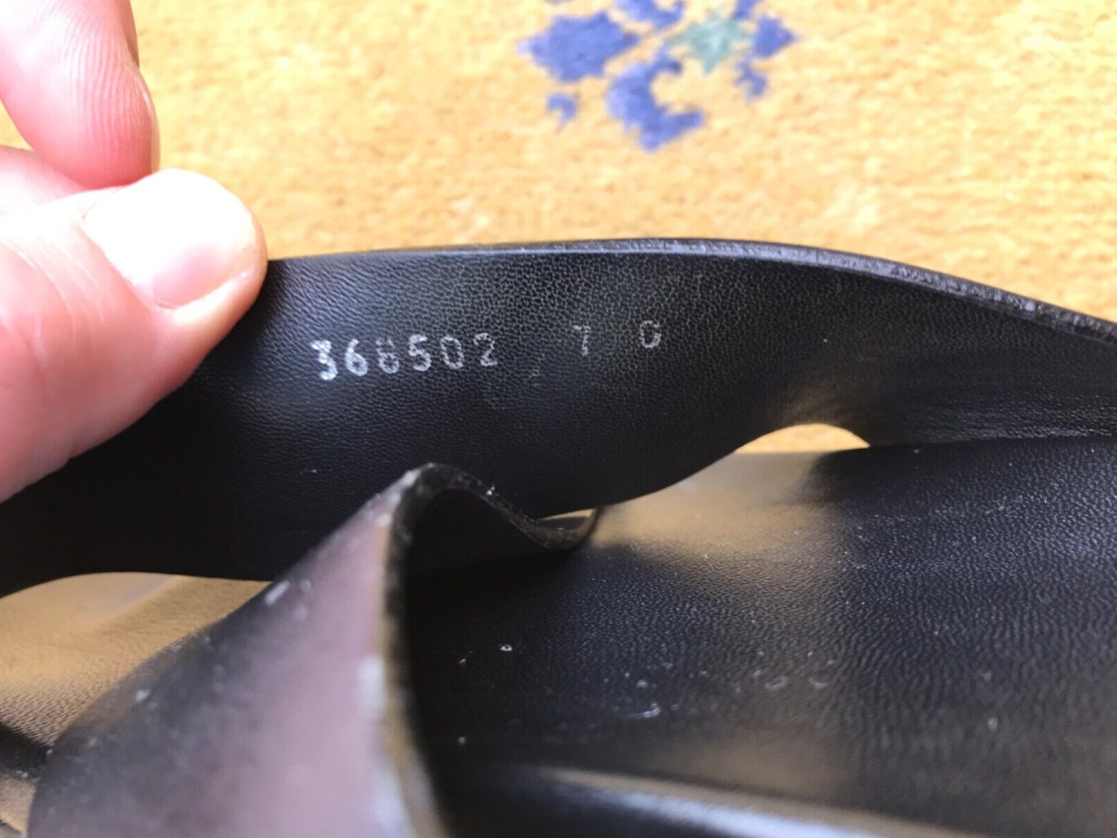 Gucci Sandals Shoes Leather Strap UK 7 US 8 EU 41 Mens Black Crossover thumbnail 9