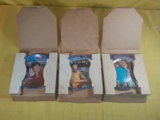 LOT 3 Plates Ernst STAR TREK Paramount SULU UHURU Leonard McCoy COA  NEW X1-1