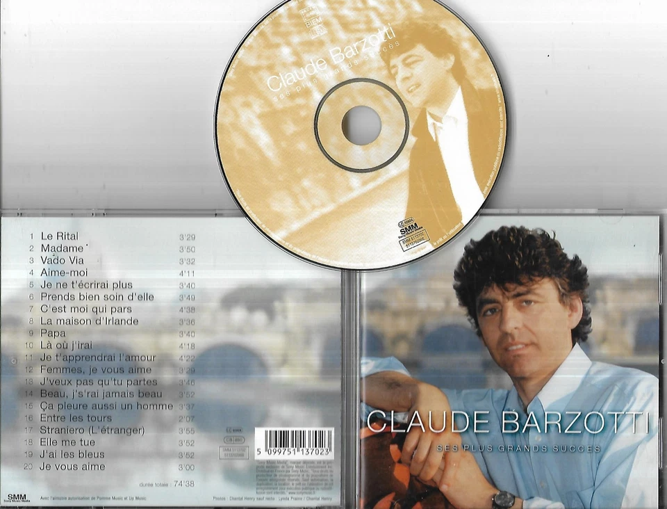 CD 20 TITRES CLAUDE BARZOTTI SES PLUS GRANDS SUCCES BEST OF 2003 - Photo 1/1