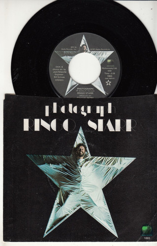RINGO STARR (THE BEATLES) - PHOTOGRAPH - MINT ORIGINAL APPLE 45 WPS - NEW