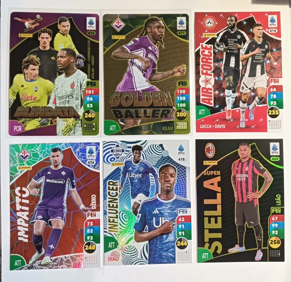 ADRENALYN XL 2025-2026 SPECIAL CARDS-GOLDEN BALLER-BLINDATA-CAMPIONI PANINI
