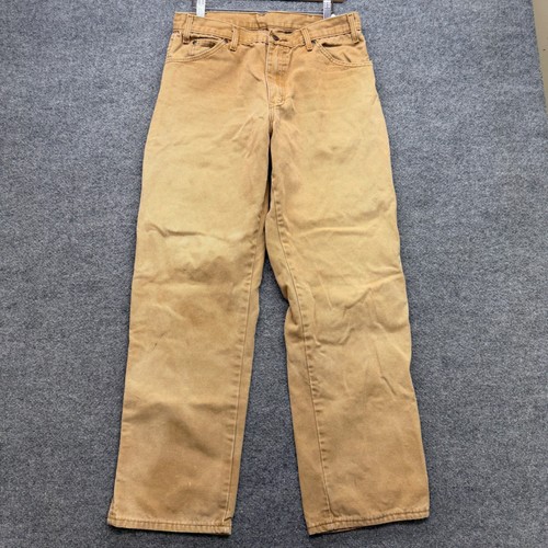 Y2K men's dickies carpenter pants size 33x32 faded workwear vintage khaki