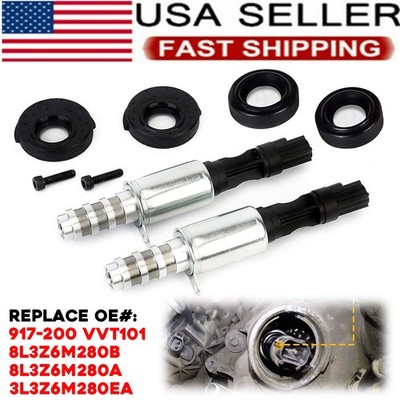 2PCS VCT VVT Camshaft Timing Solenoid Valve For Ford F-150 4.6L 5.4L 6.4L 04-10