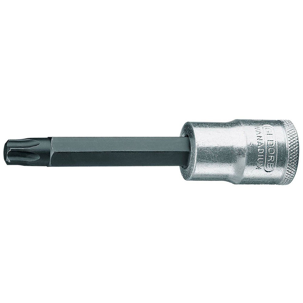 Gedore Screwdriver Bit Socket 1/2"", Long TORX T40