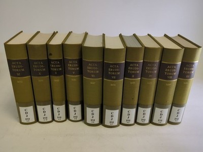 ACTA ERUDITORUM. Bde I - X. (1682-1691).