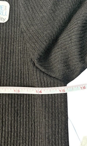Time and Tru Maternity Dress Size S 4/6 Black Ribbed Knit Long Sleeve Casual NWT - Picture 7 of 7