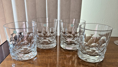 ROYAL BRIERLEY For TIFFANY CO Kent Old Fashioned 10 Oz Glasses Vintage Set Of 4