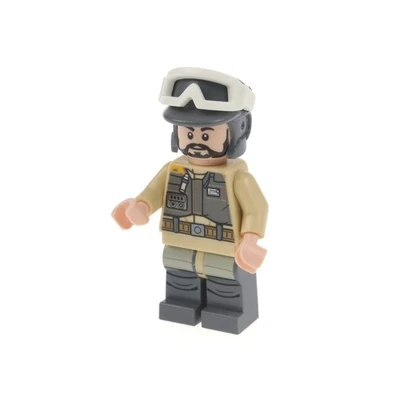 1x Lego Minifigur Star Wars Rebel Trooper beige Bart Helm Brille 75164 sw0803 - Bild 1 von 3
