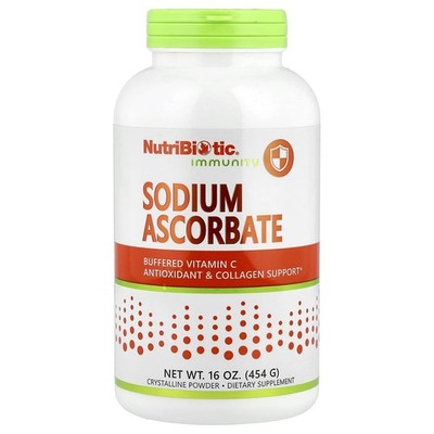 NutriBiotic, Immunität, Natriumascorbat, kristallines Pulver, 454 g