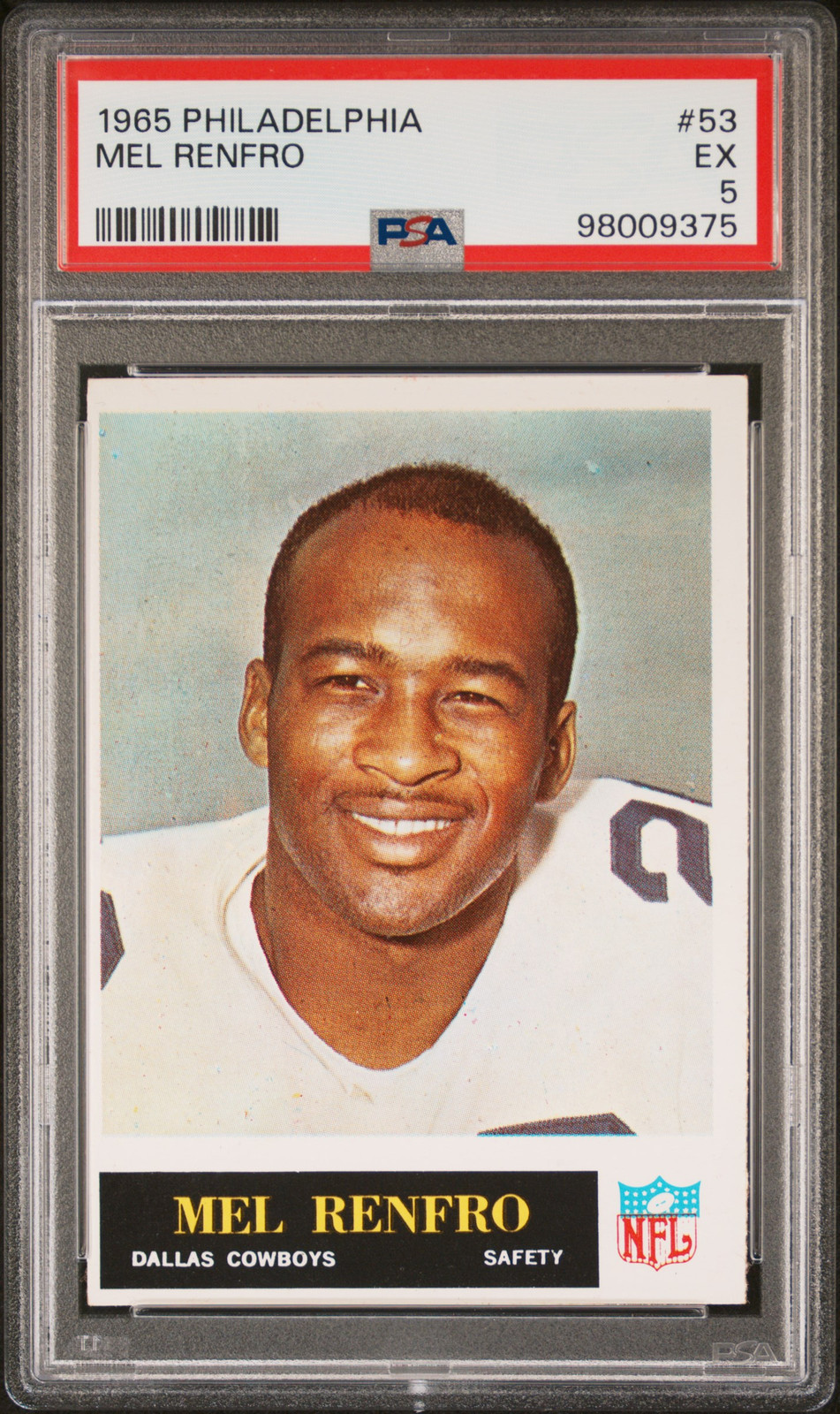 1965 PHILADELPHIA #53 MEL RENFRO PSA 5