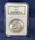 1898 O Morgan Dollar US Coin 90% Silver NGC MS 65