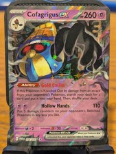 Pokemon TCG Paradox Rift Cofagrigus ex Double Rare Holo 076/182