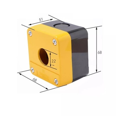 For XALB01YC 1 Hole 22MM Mounting Hole Button Box XAL-B01YC &ex