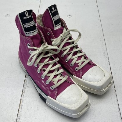 Converse DRKSHDW TURBODRK Chuck 70 Shoes Mens Size 8 Pink Rick Owens A05685C