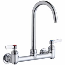 Elkay LK940LGN05L2H 1.5 GPM Wall Mounted Double Lever Handle Utility Faucet with