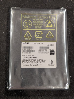 [NEW SEALED] HGST 4TB HUS726040AL4210 3.5'' SAS 12Gb/s 7.2K RPM 4Kn Hard Disk