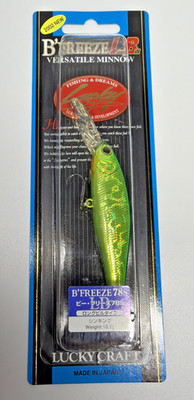 Lucky Craft B'Freeze 78LB-S Pointer 78mm 10.5g Aurora Lime Unused