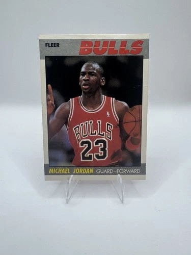 1987-88 Fleer Basketball #59 Michael Jordan Chicago Bulls Slight Staining