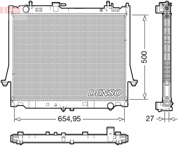 MotorküHler WasserküHler Denso DRM99014 FüR Isuzu MAX 2 TFR TFS Crdi TFR86J 4WD-image