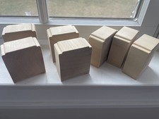 Lot of 7 Thomas Friends Riser Blocks Wooden Railway Bridge Supports