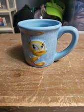 Tasse à café Looney Tunes Tweety Bird 99 % bleu ange tasse surélevée 3D 16 fl oz 