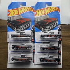 SUPER RARE Hot Wheels 2026 Black 62 Chevy Trucks Lot Of 6 Nice Mint Shape Trucks