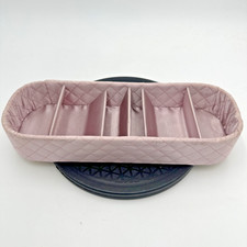 Organizador de cajones vintage tocador satinado claro violeta acolchado organizador de cinturón